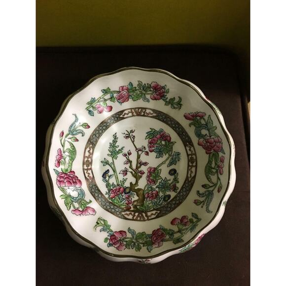VINTAGE Coalport CHINA Indian Tree Pattern UNCOVERED Round FOOTED Dish - Picture 1 of 6